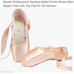 Nexete Vanassa Satin Ballet Pointe  Shoes